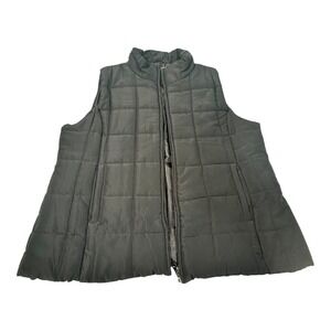 New York‎ & Company XXL Black Puffer Vest Sleeveless Quilted Jacket